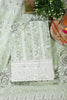 Light Green Cotton Floral Printed And Resham Embroidered Unstitched Suit Material