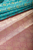Teal Green Color Cotton Silk Woven Saree