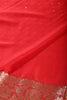 Red Chinon Crepe Swaroski Work Saree
