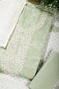 Pista Green Colour Cotton Printed & Resham Neck Embroidered Unstitched Suit