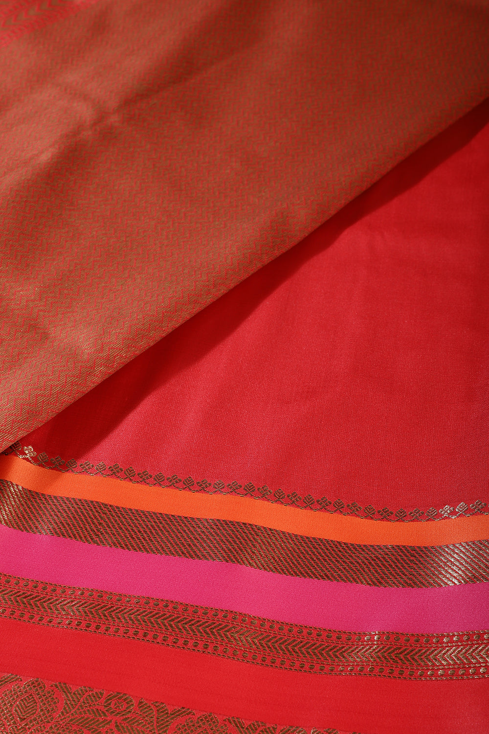 Mustard Zari Woven Art Silk Saree