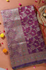 Wine Colour Banarasi Silk Woven Saree