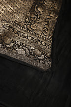 Black Woven South Silk Saree