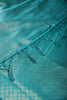 Teal Color Soft Silk Leheria Zari Woven Saree