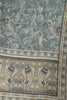 Blue Floral Printed Spun Unstitched Suit Material