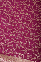 Purple Banarasi Silk Zari Woven Saree
