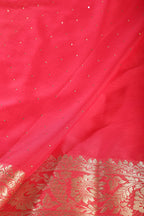 Rani Chinon Crepe Swaroski Work Saree