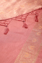 Dark Peach Colour Zari Woven South Silk Saree