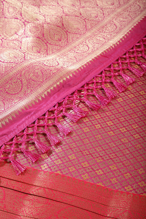 Blue Color Cotton Silk Woven Saree