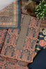 Blue Colour Pashmina Digital Printed Unstitched Suit Fabric