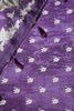 Purple Tussar Silk Floral Printed Saree