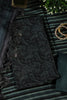 Green & Black Digital Printed Chanderi Cotton Unstiched Suit Material