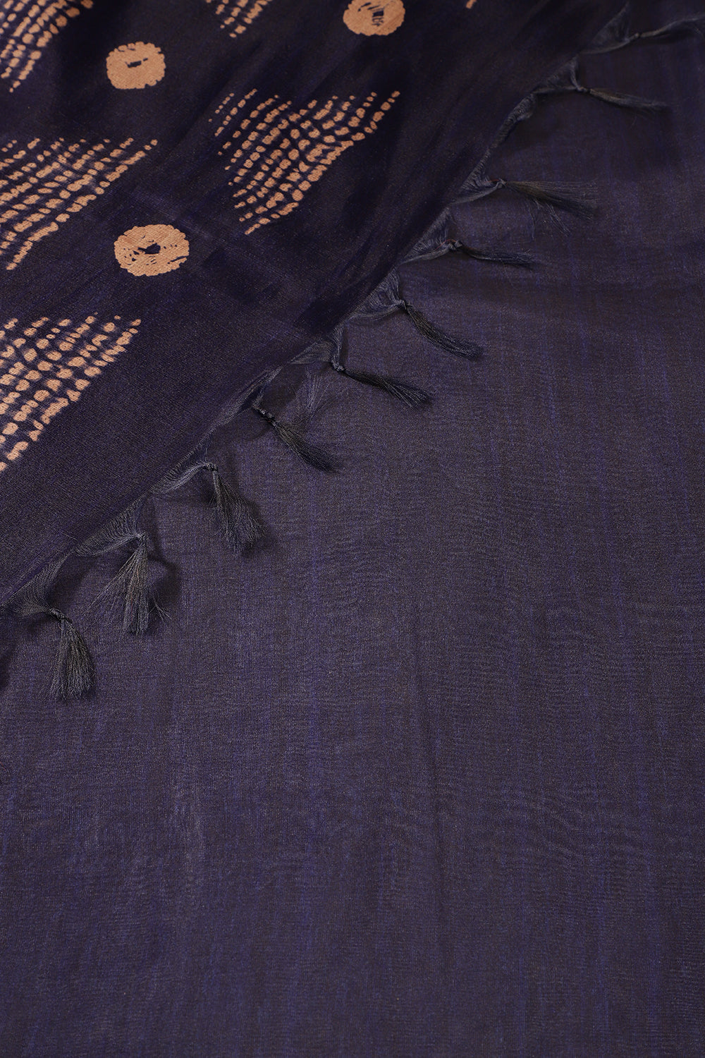 Navy Organza Silk Printed Saree