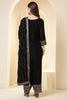 Black Zari Embroidered Silk Suit With Parsi Salwar