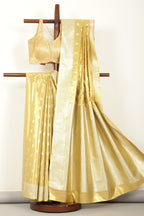 Gold Silk Woven Saree