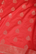 Red Silk Zari Woven Saree