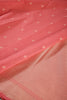 Coral Pink Color Cotton Woven Saree