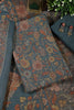 Pale Blue Floral Printed Spun Unstitched Suit Material