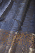 Blue Cotton Silk Woven Saree