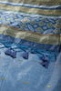 Moonstone Blue Color Chanderi Cotton Woven Saree