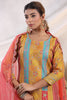 Mustard Color Embroidered Silk Unstitched Suit Fabric