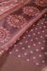 Wine Colour Floral Printed Cotton Silk Saree