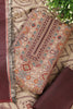 Maroon Pashmina Digital Printed Unstitched Suit Material