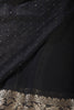 Black Chinon Crepe Swaroski Work Saree