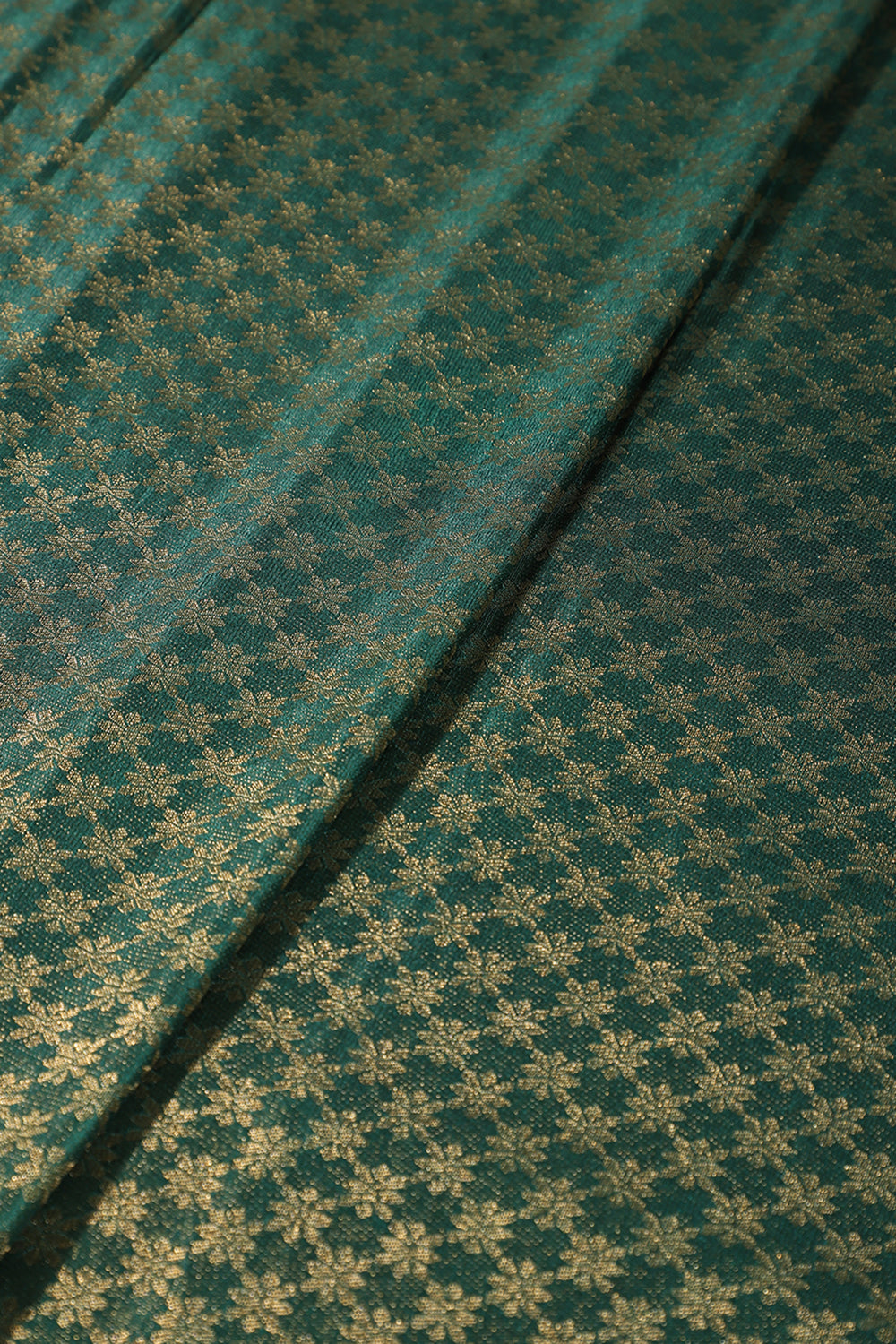 Bottle Green Colour Soft Silk Leheria Zari Woven Saree