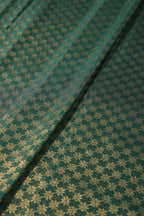 Bottle Green Colour Soft Silk Leheria Zari Woven Saree