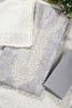 Grey Colour Cotton Printed & Resham Neck Embroidered Unstitched Suit