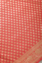 Coral Banarasi SIlk Woven Saree
