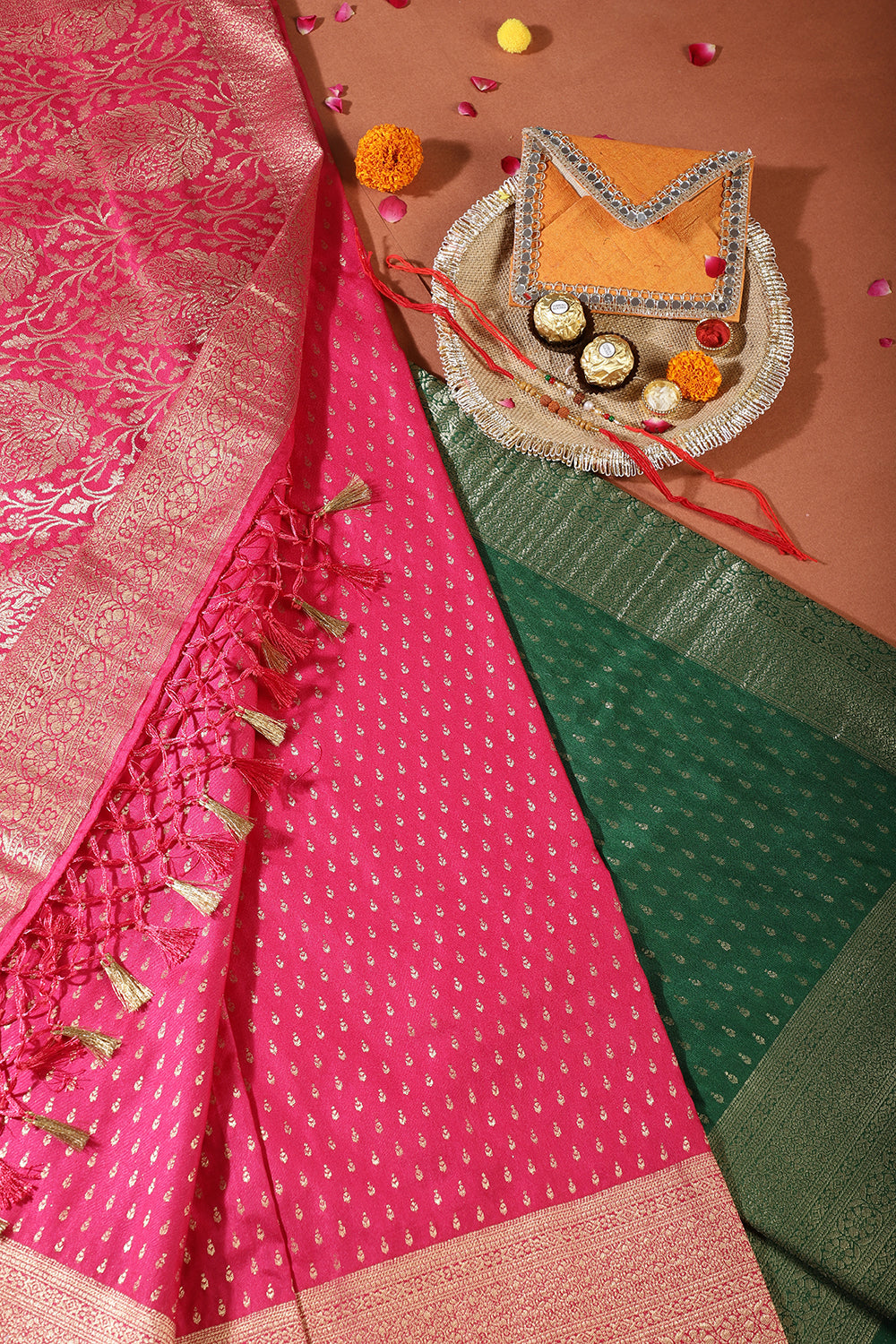 Green Colour Silk Zari Woven Saree