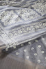 Grey Color Cotton Silk Block Printed Saree