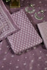 Purple Color Cotton Printed Unstitched Suit