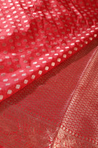 Red Cotton Silk Zari Woven Saree