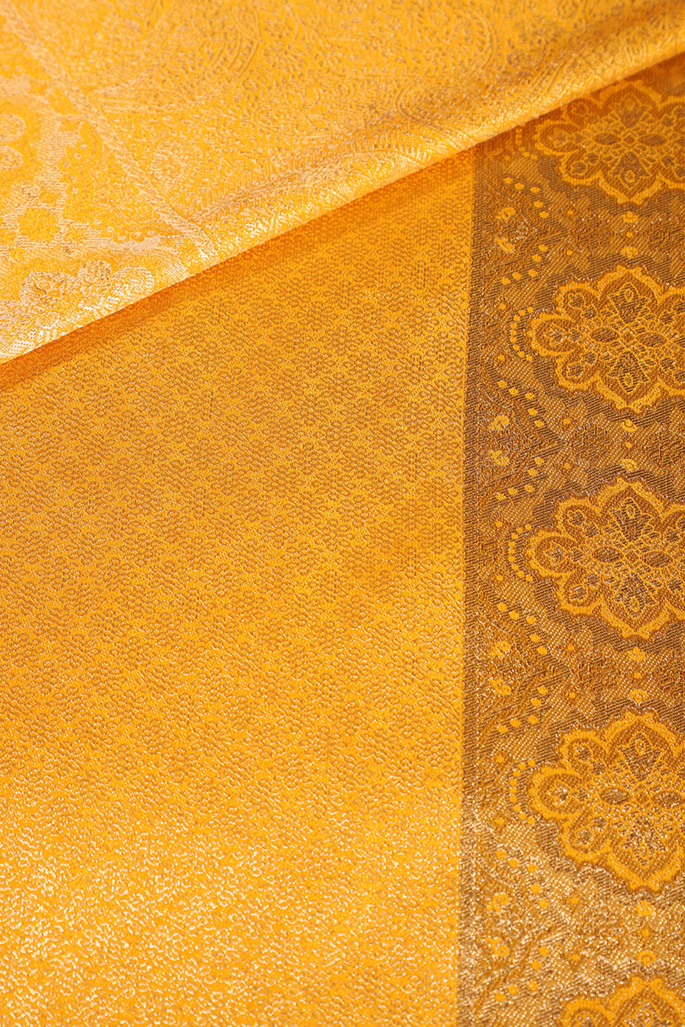 Yellow Colour Silk Zari Woven Saree