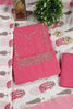 Pink Cotton Gota Patti and Zari Work Unstitched Suit Material