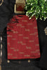 Maroon Chanderi Silk Woven Unstitched Suit
