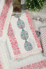 Cream & Magenta Printed And Resham Embroidered Unstitched Suit Fabric