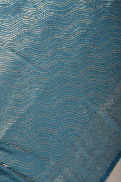 Royal Blue Zari Woven Soft Silk Saree
