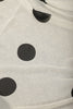Grey & Black Polka Dot Printed Georgette Saree