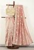Pink Color Pure Tissue Silk Saree with Pearl and Zardozi Handwork