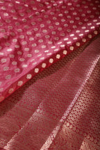 Maroon Cotton Silk Zari Woven Saree