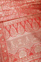 Red Colour South Silk Heavy Woven Saree