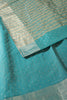 Teal Zari Woven Silk Saree