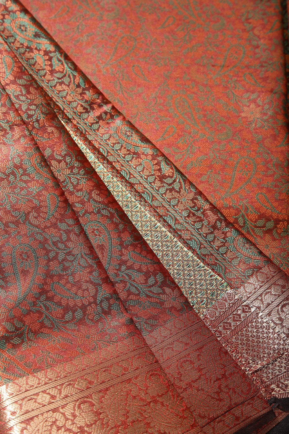 Maroon Colour Silk Resham & Zari Woven Saree