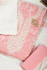 Pink Colour Cotton Printed & Resham Neck Embroidered Unstitched Suit