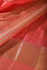 Red Cotton Silk Woven Saree