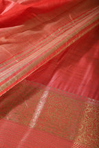 Red Cotton Silk Woven Saree